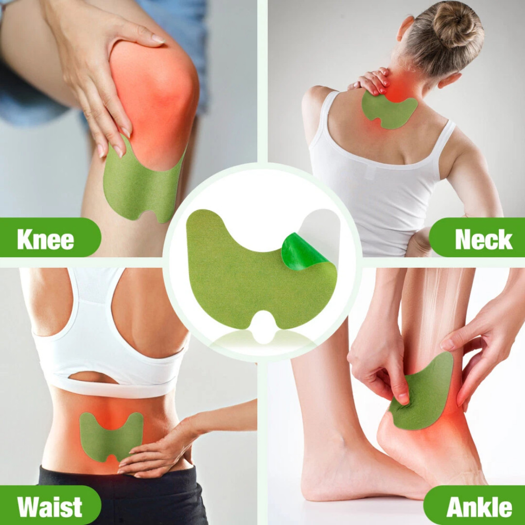 120pcs Herbal Knee Patch Wormwood Plaster for Knee Support & Muscle Pain Relief