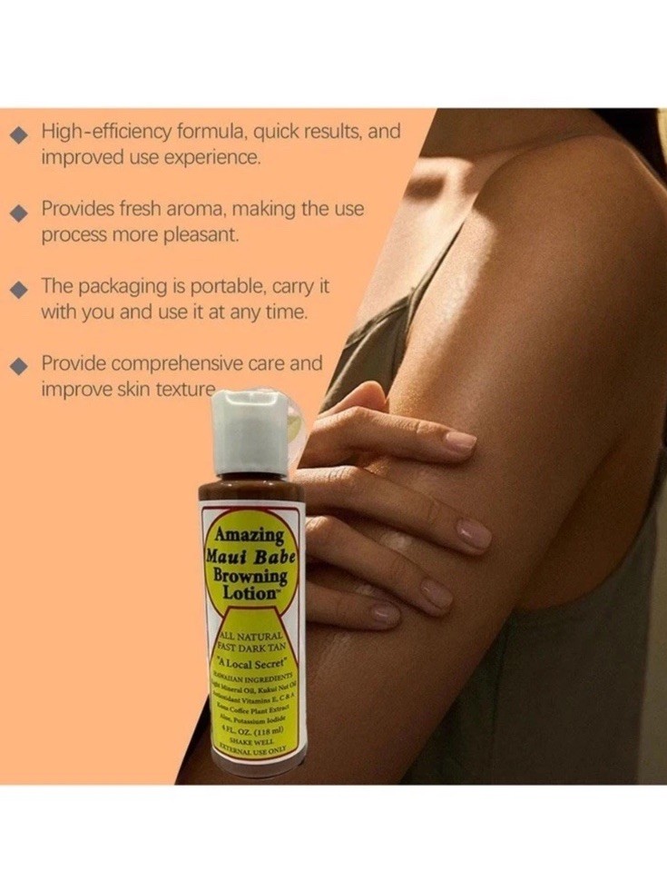 Maui Babe Browning Lotion – 4 fl oz (118 ml) pack of 2