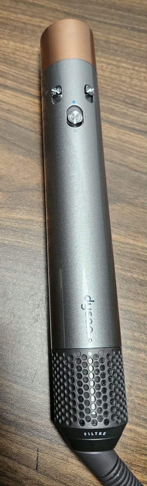 Dyson Airwrap HS05 Multi Styler Long Barrel w/Attachment & Storage Nickel/Copper