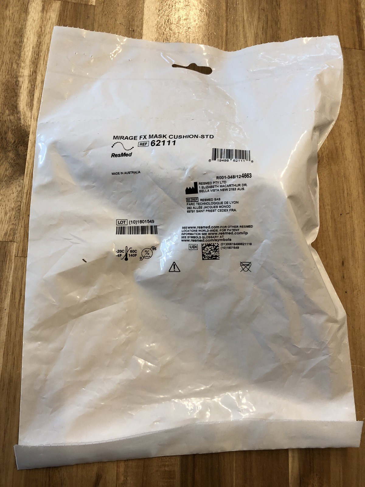 Authentic Resmed Mirage FX Nasal Cushion STANDARD SIZE # 62111 New Sealed