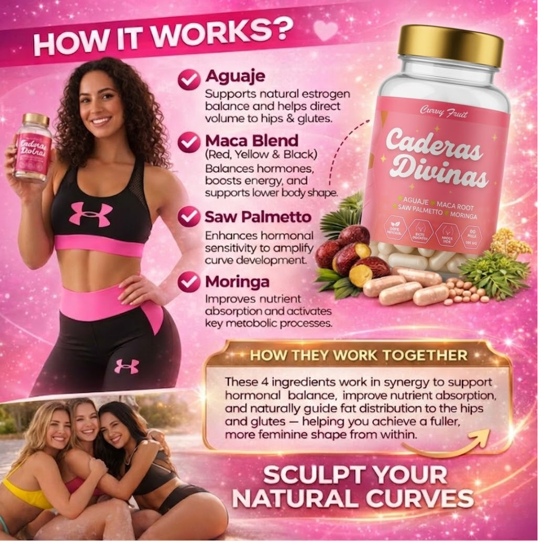 Maximum Butt & Hips Growth – Aguaje Curvy Fruit + Maca + Saw palmeto• 60 days