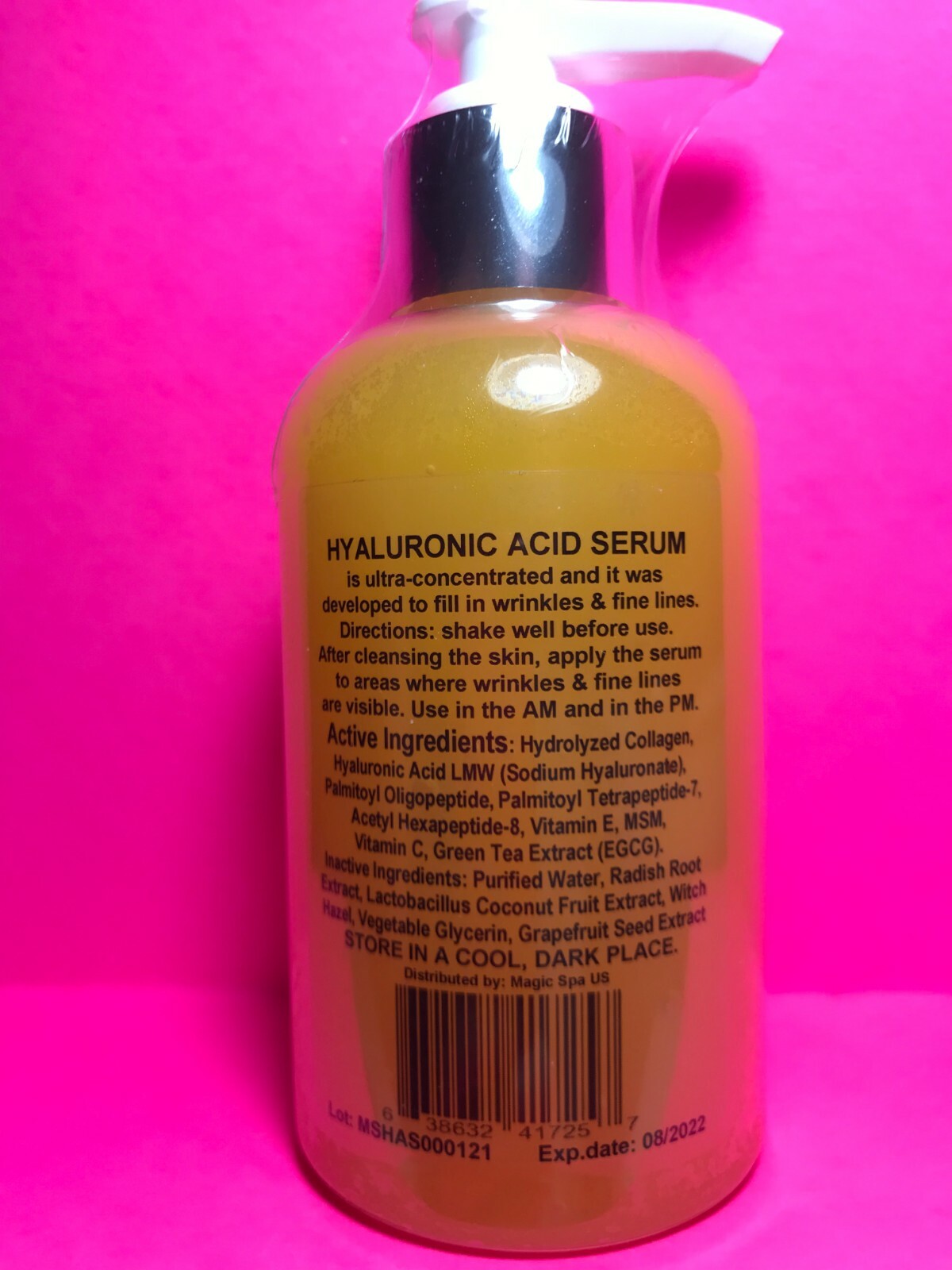 6oz Hyaluronic Acid Serum Collagen Matrixyl 3000 Wrinkle Filler Peptide Anti-age
