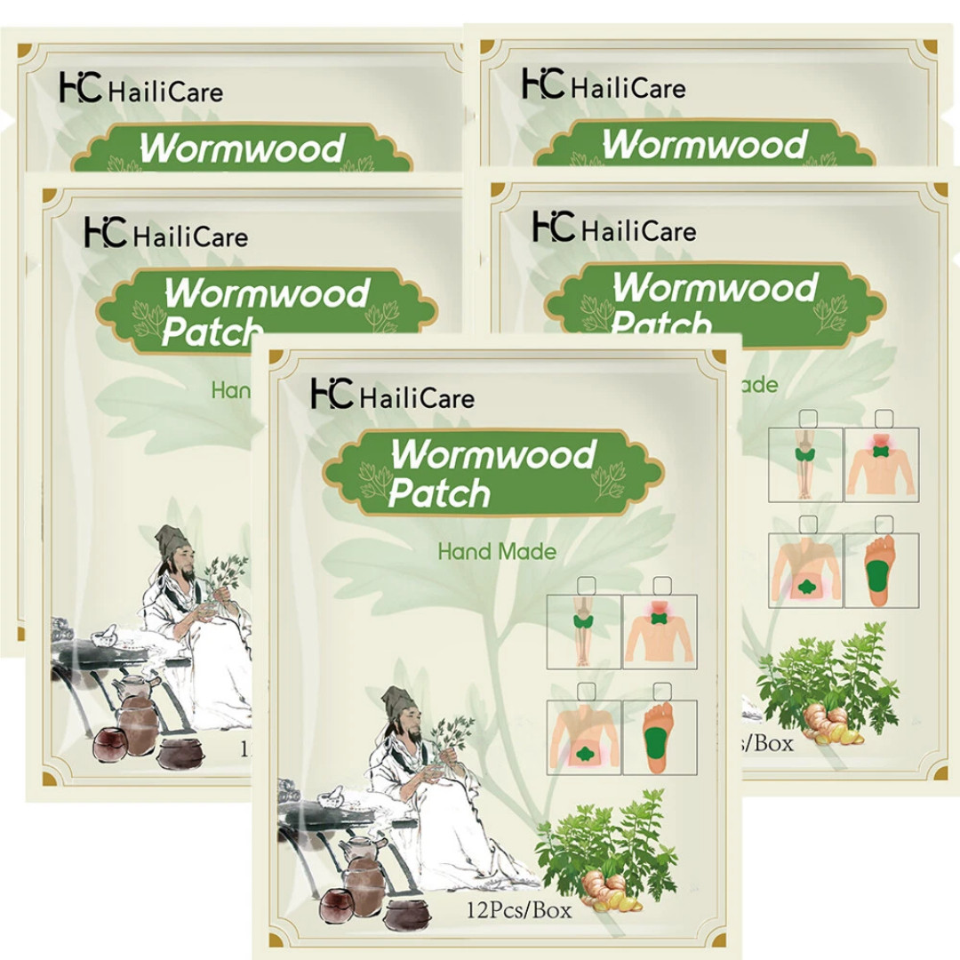 120pcs Herbal Knee Patch Wormwood Plaster for Knee Support & Muscle Pain Relief