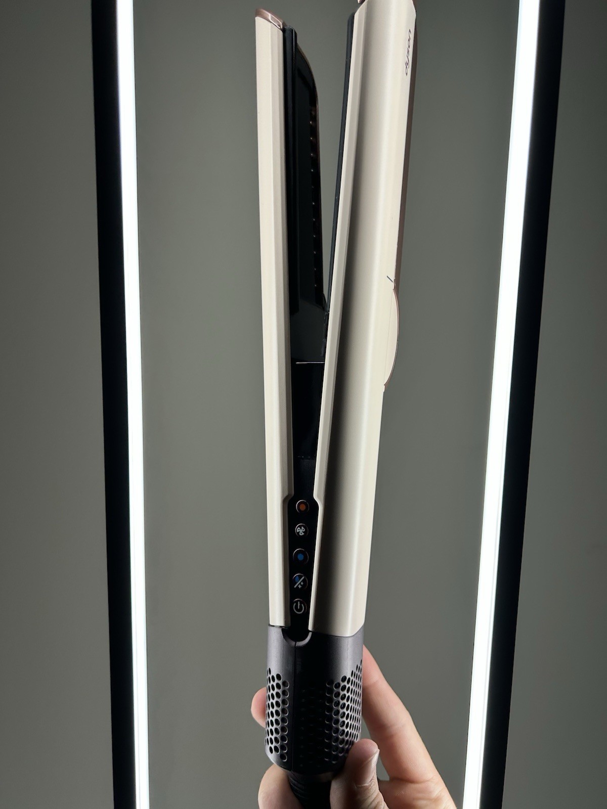 USED Dyson Airstrait Straightener Ceramic Pink/Rose Gold Air Straight