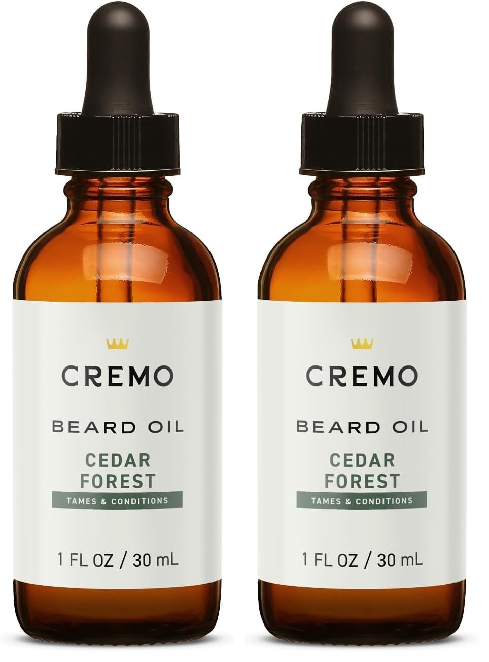 Cremo Beard Oil,Revitalizing Cedar 1 Fl Oz (Pack of 2), does not apply