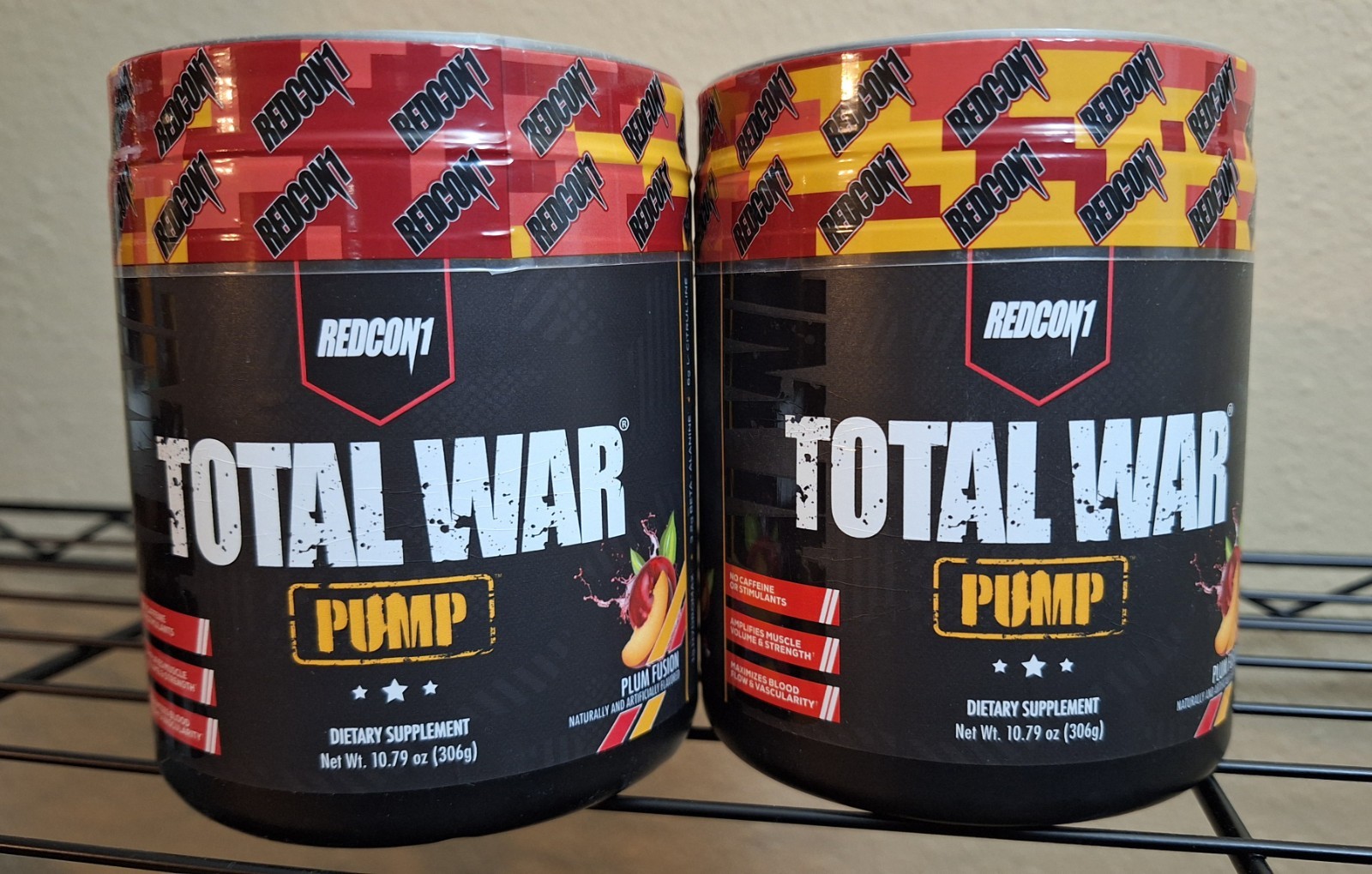 REDCON1 Total War PUMP Stimulant-free Preworkout,Plum Fusion,40 Serv,07/2027✨