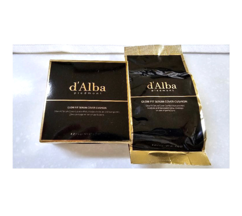 Dalba Glow Fit Serum Cover Cushion 15g + Refill 15g Set #No 23 Medium Beige
