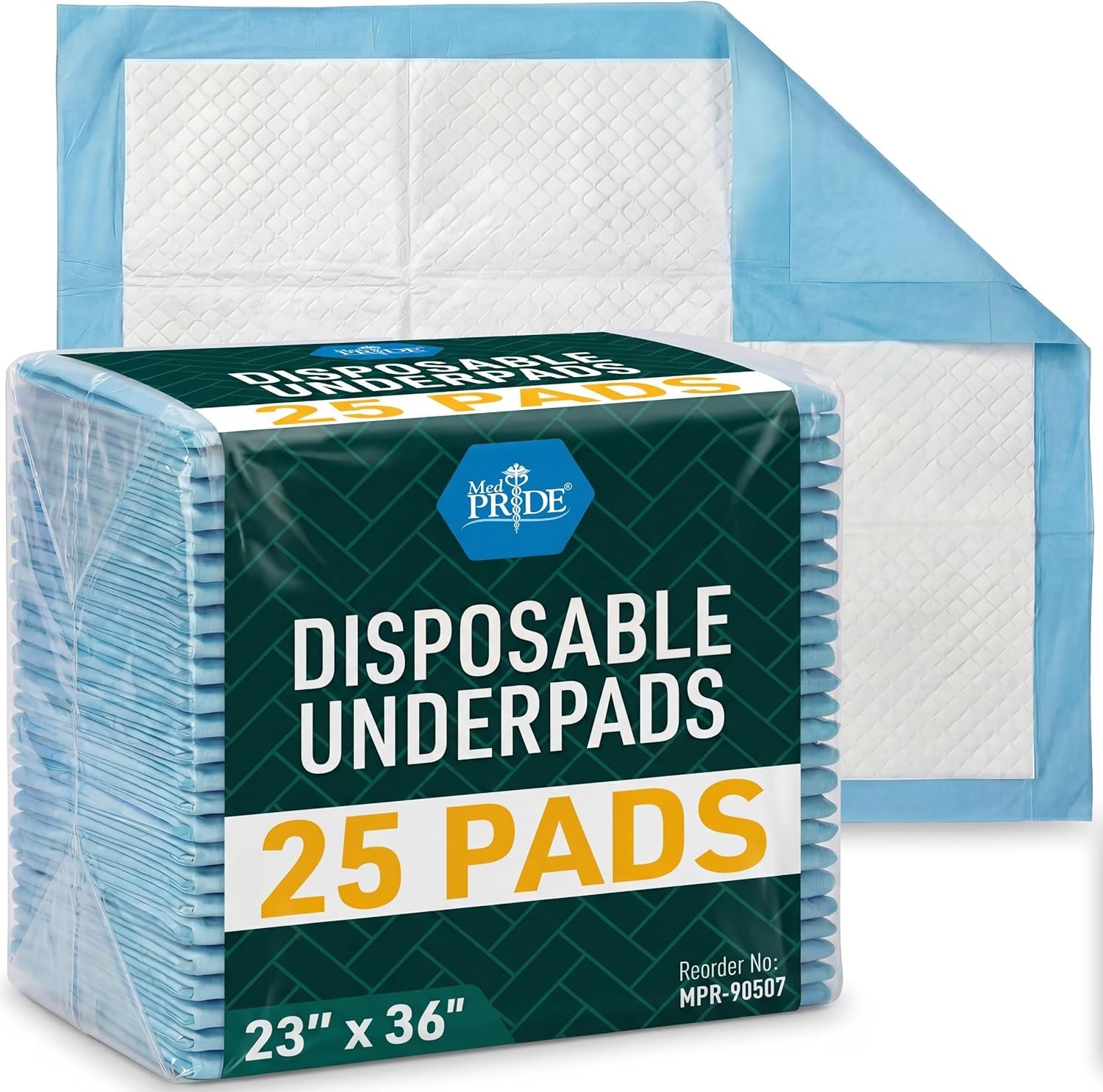 Comfortable Latex-Free Underpads 25 Pack – Ideal for Incontinence & Pets