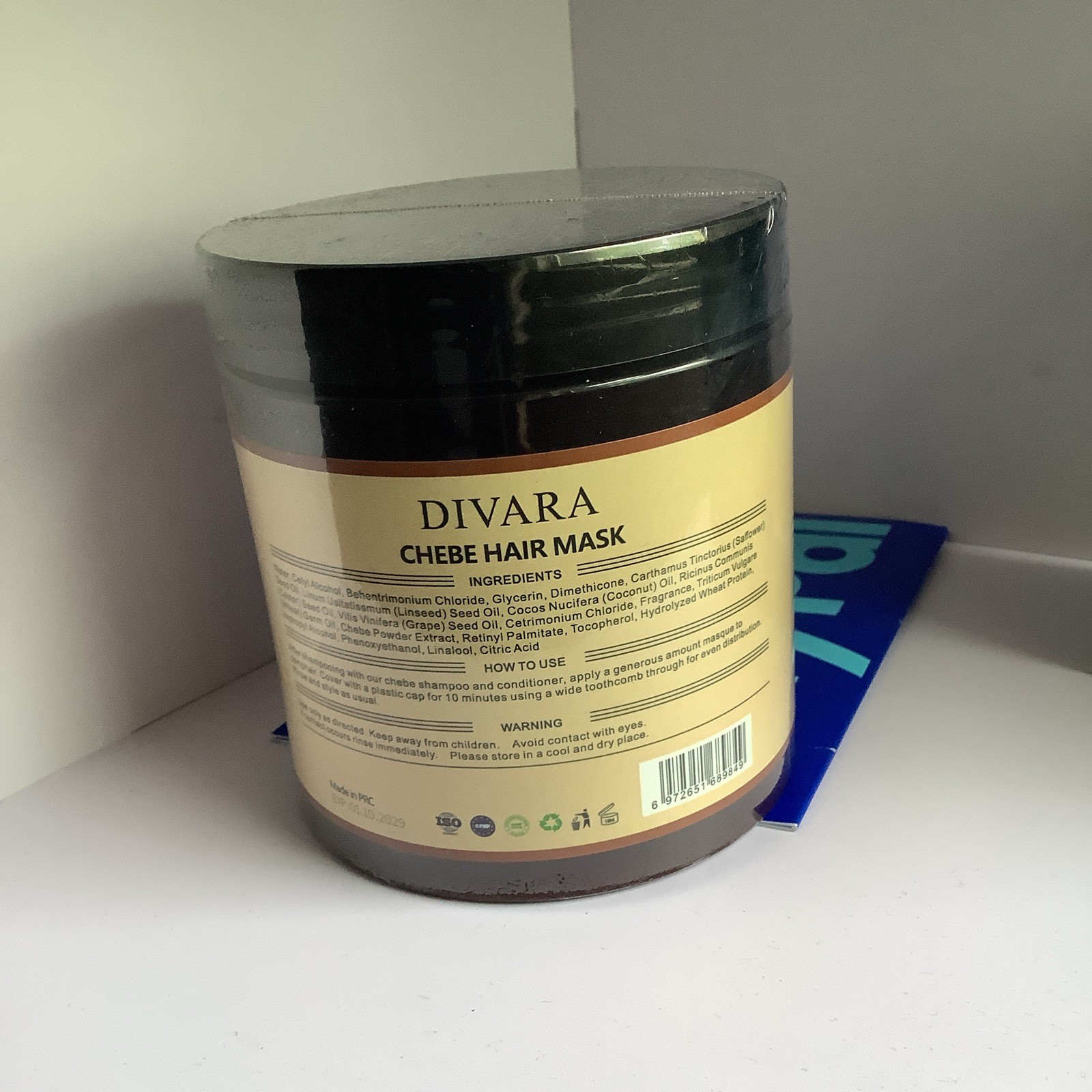 Divara Chebe Hair Mask Deep Conditioning Moisturizing Chebe Powder Cream 500mL