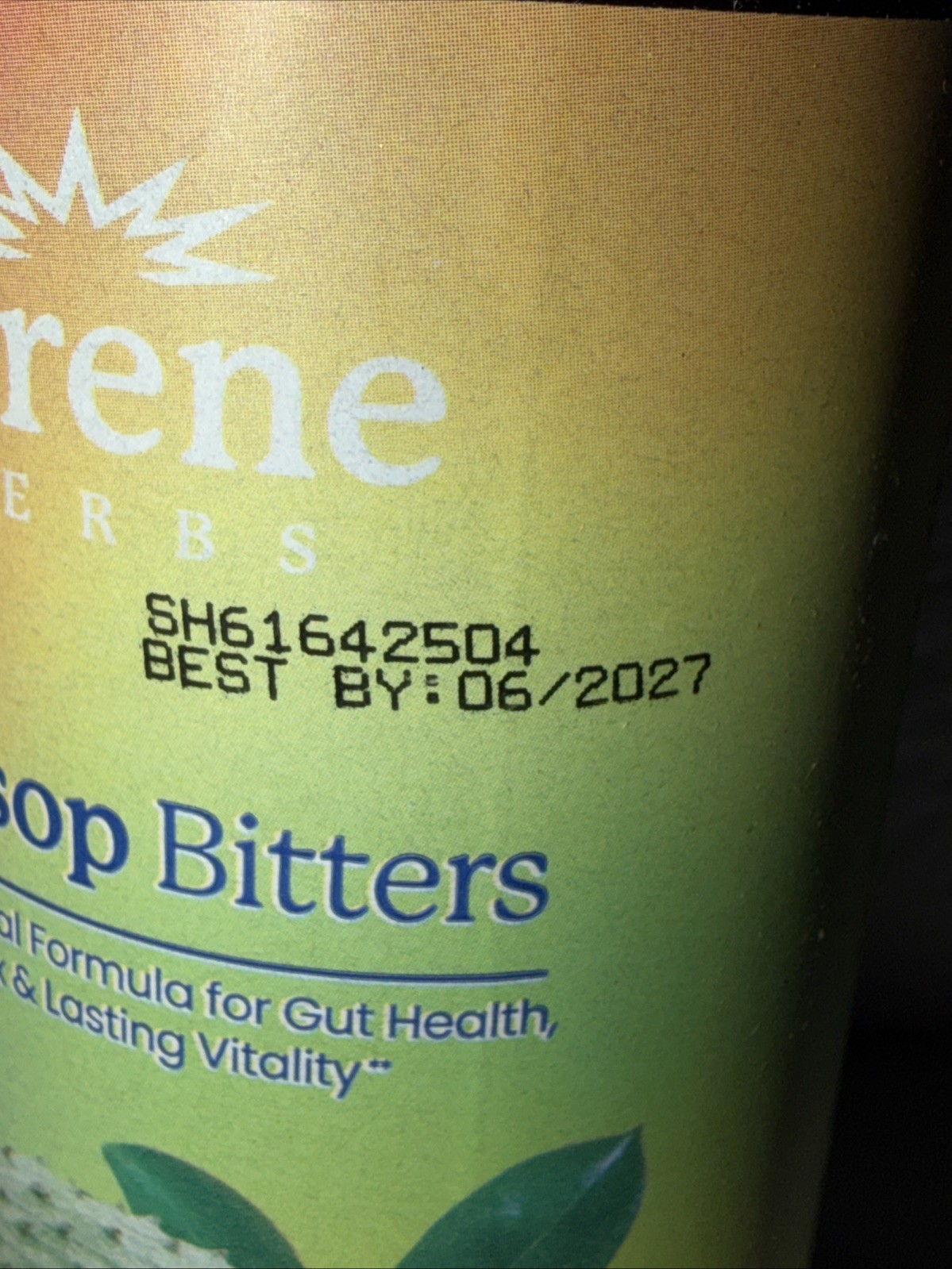 Serene Herbs Exotic Soursop Bitters 16oz Acetogenins w/Antioxidant Exp 6/27