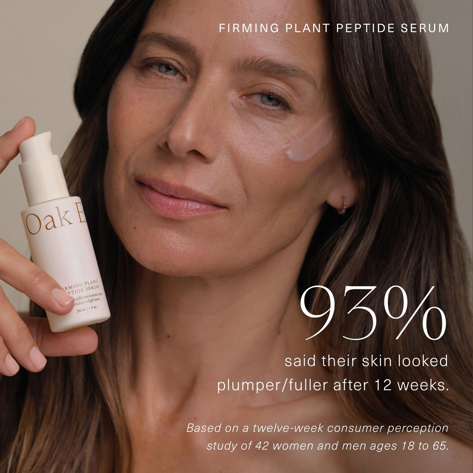 Oak Essentials Firming Plant Peptide Serum, Peptide Face Serum with Botanical…