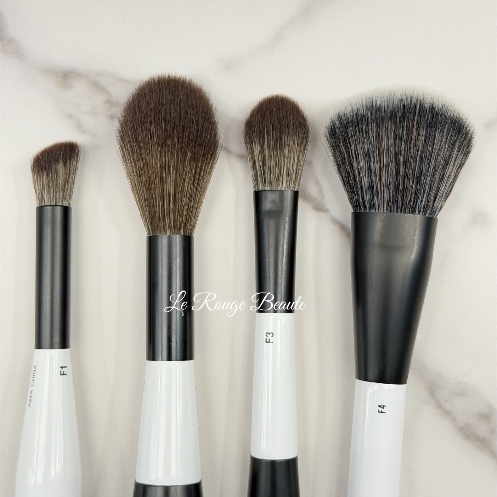 Makeup By Mario F1 F2 F3 F4 Brush Bundle Set – 4pcs Face Powder Blush FOundation