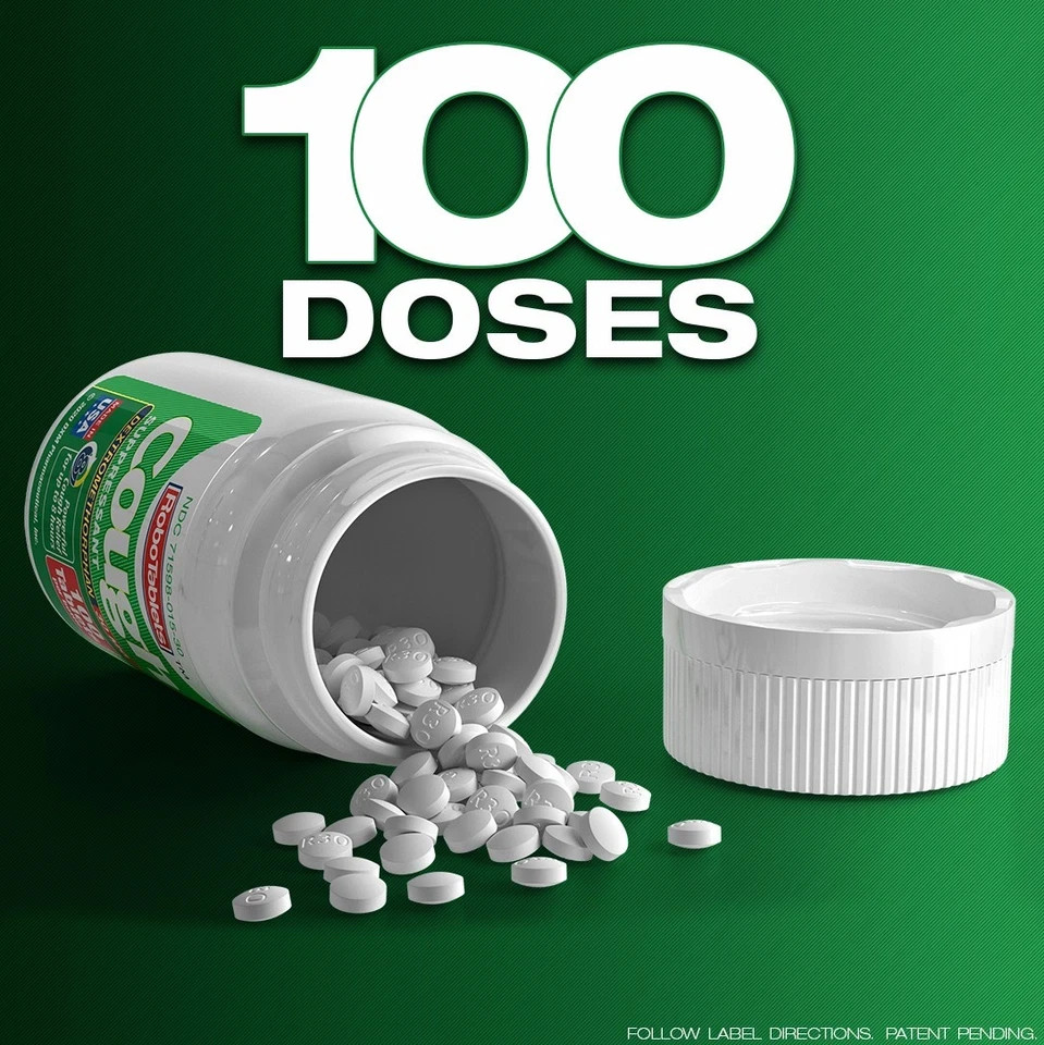 3 PACK Cough Suppressant 100 Tablets 30mg Dextromethorphan