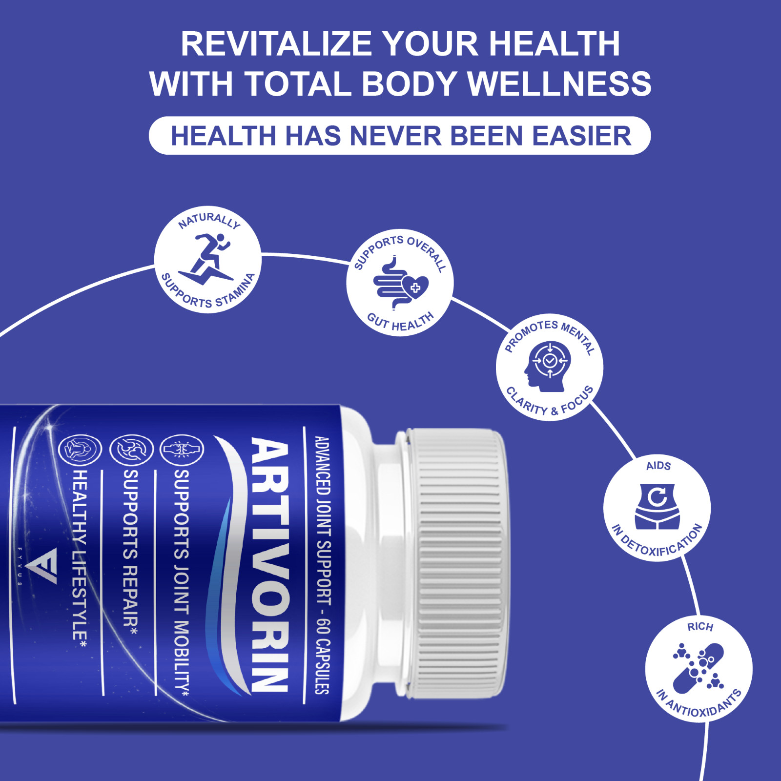 Artivorin Advanced Joint Support, Artivorin Pills (60 Capsules)
