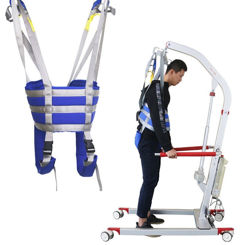 Full Body Lift Sling Hover Patient Walking Standing Aid Adjustable Waist Range