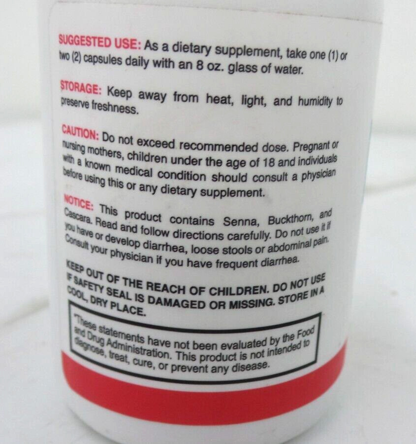 SLIM PLUS DETOX CLEANSE 60 CAPSULES EXP: 12/25 (G133173-1 B-15)