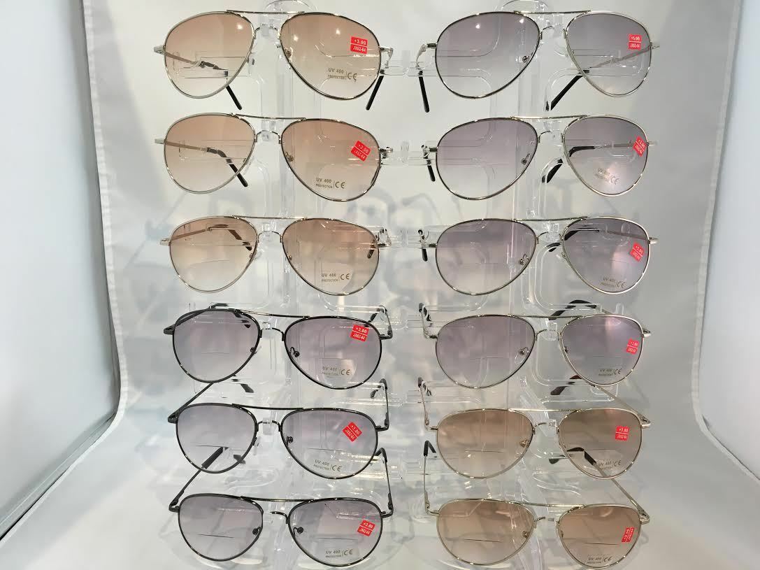 Bifocal reading glasses metal frame wholesale 12 pair strength 1.00-4.00 #2029