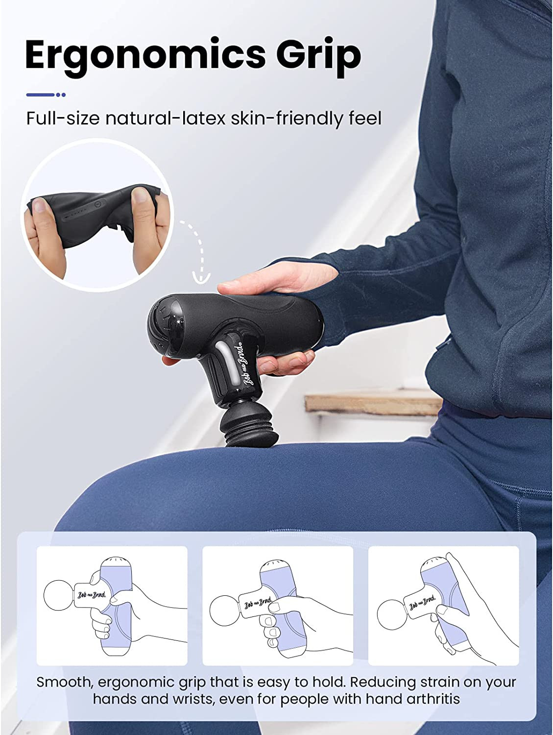 Bob and Brad Q2 Mini Massage Gun Muscle Massage Gun Deep Tissue For Pain Relief