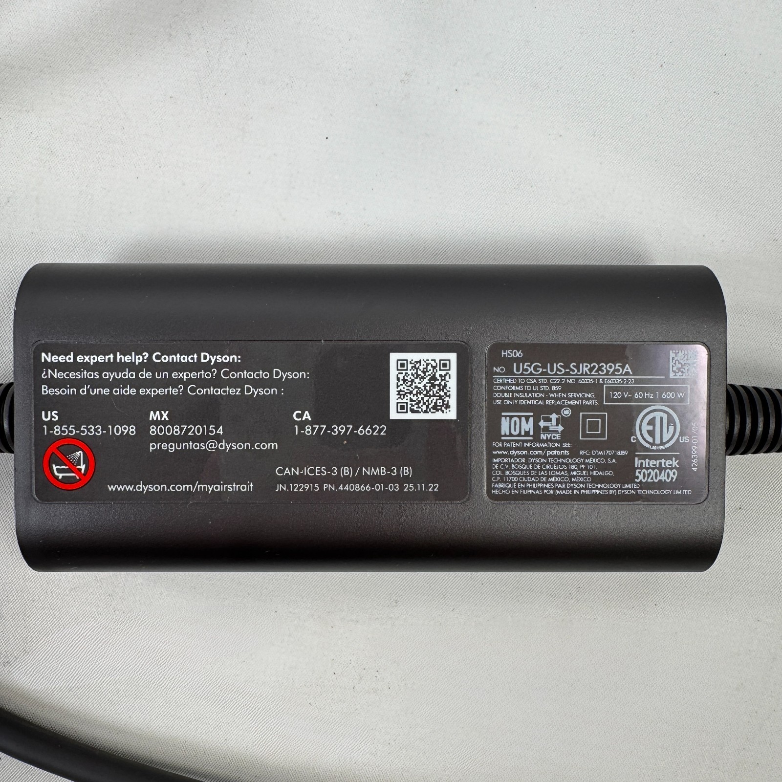 Dyson Airstrait Straightener Nickel / Copper | Air Straight Used