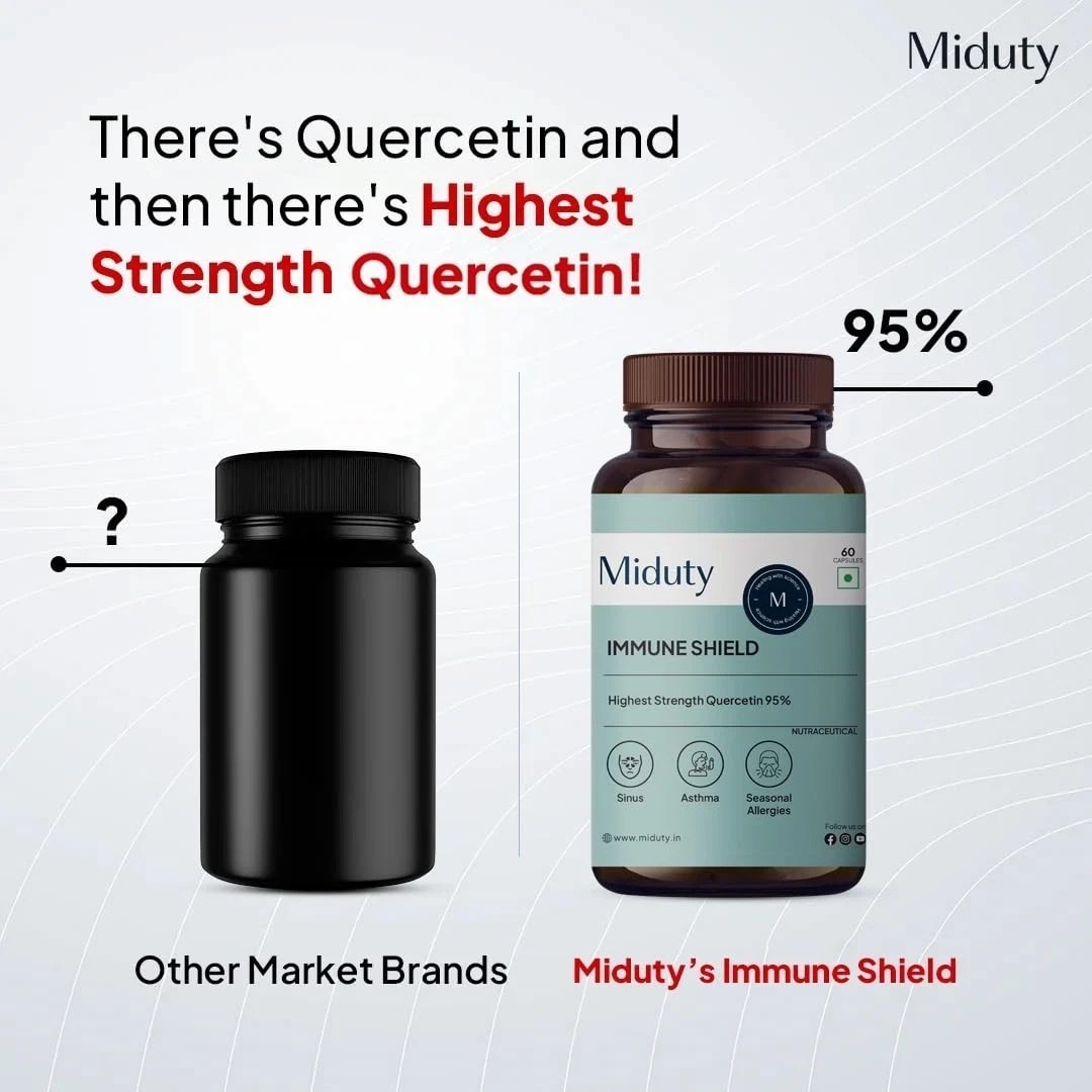 Miduty Immune Shield Quercetin 700 mg, Bromelain – 60N