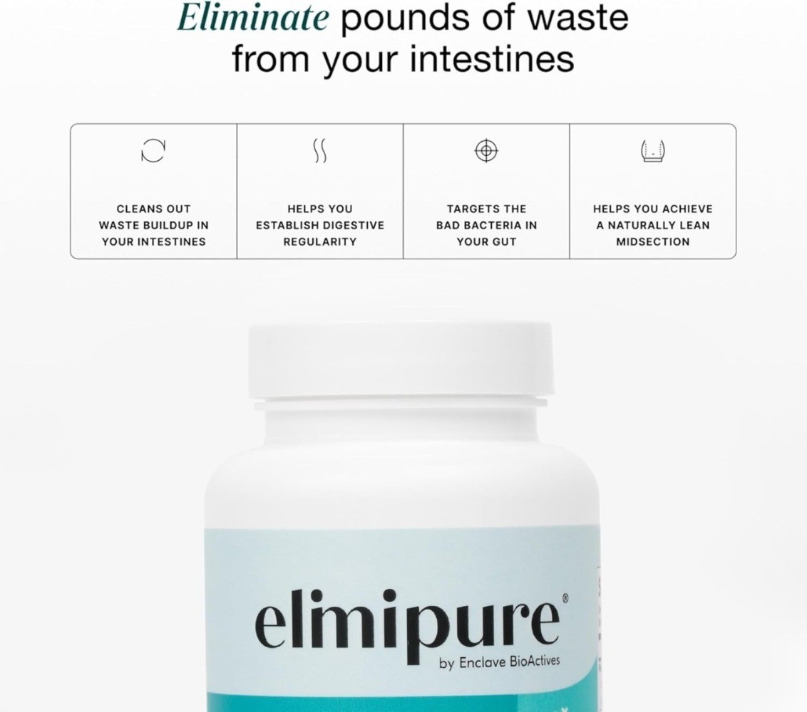 1-3 bottles Elimipure Gut Cleanse ~ Restore Supplement 90 capsules hot sealed