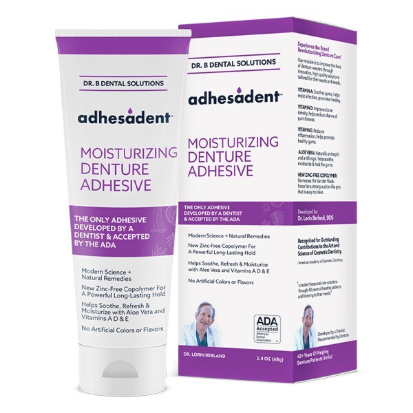 Dr. B Dental Solutions Adhesadent Denture Adhesive – 2.4 oz