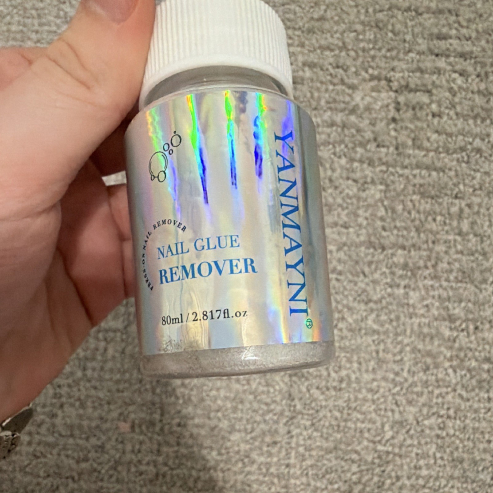 YANMAYNI Nail Glue Remover 80ml / 2.817 fl. oz PAO 24M EXP01-2029