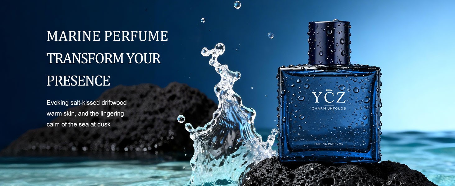 Ycz Charm Unfolds Marine Perfume for Men 1.7 oz. Long Lasting Fragrance Gift Dad