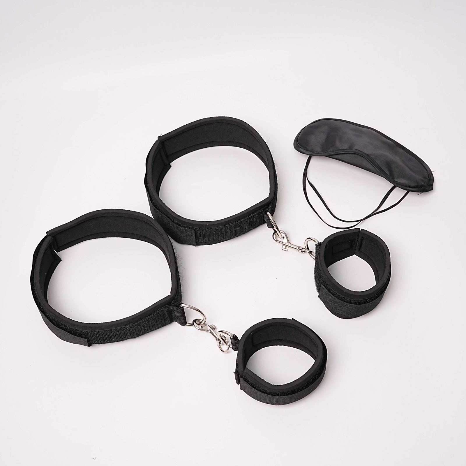 Bed Restraint Bondage Set Harness Handcuffs Ankle Wrist Cuffs Adult Couples BDSM