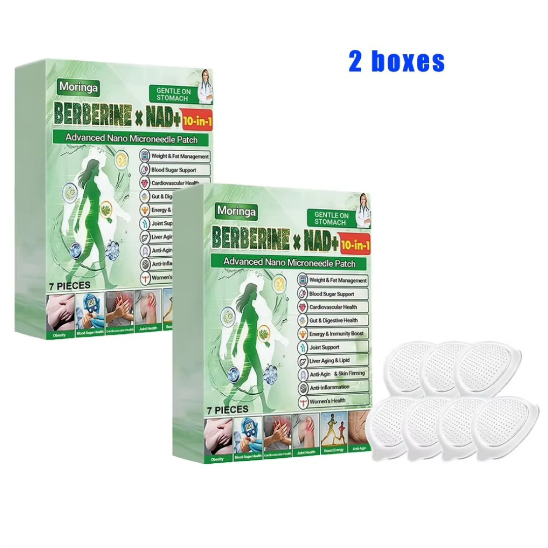 Moringa Berberine 10-in-1 Advanced Nano Microneedle Patch (7pcs/box)