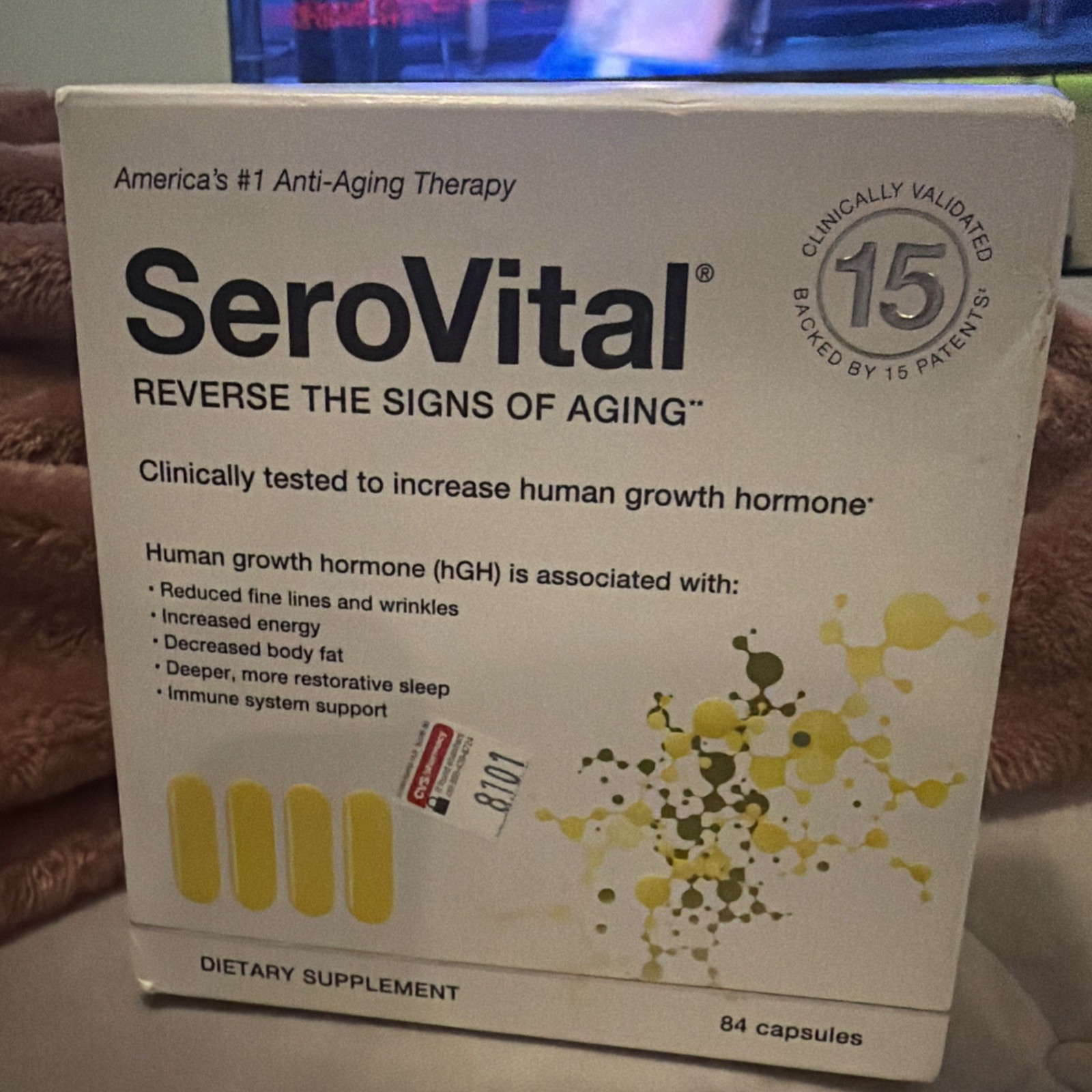 SeroVital REVERSE SIGNS OF AGING 84 Capsules Exp 02/2027