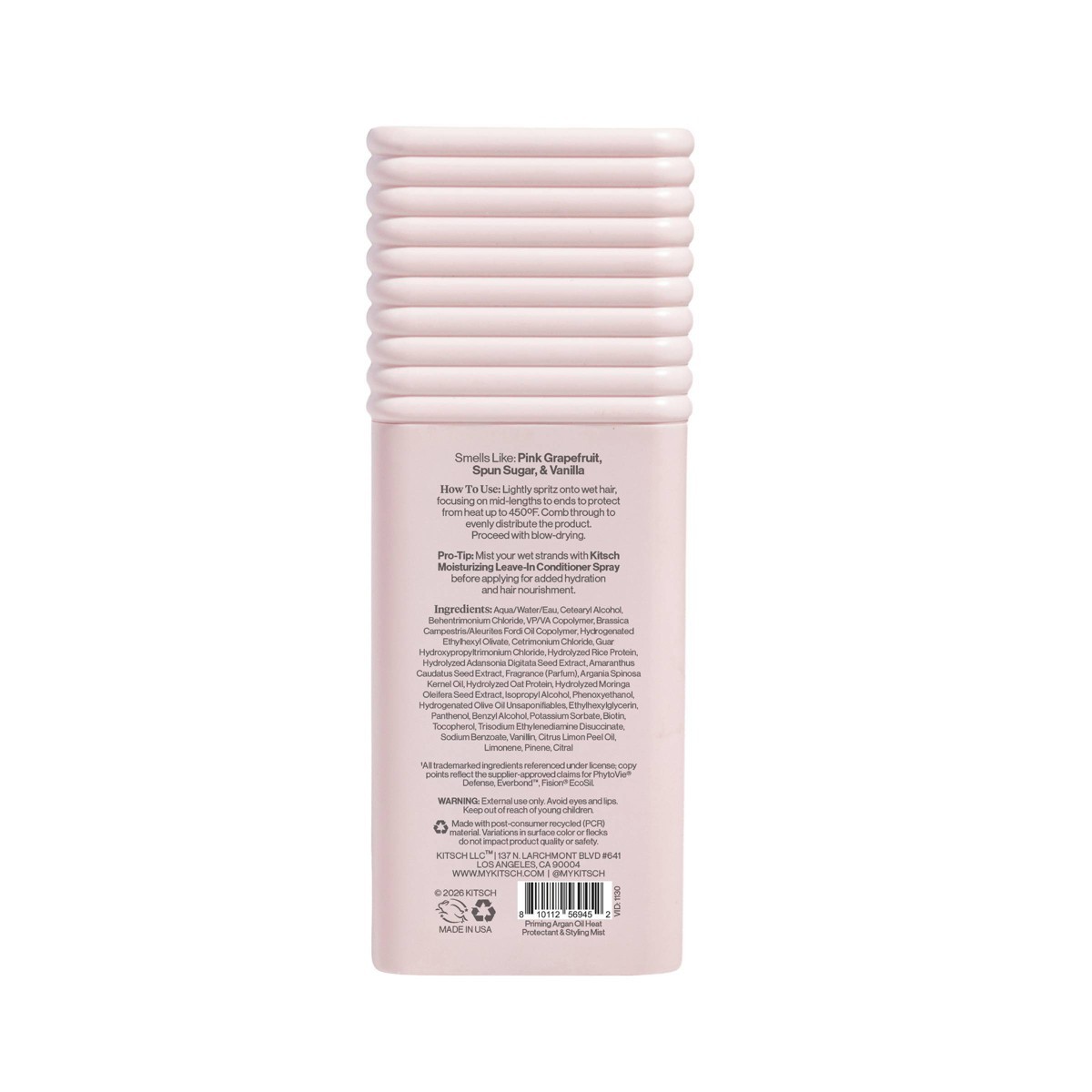 Kitsch Priming Argan Oil Heat Protectant & Styling Spray 6.8 oz