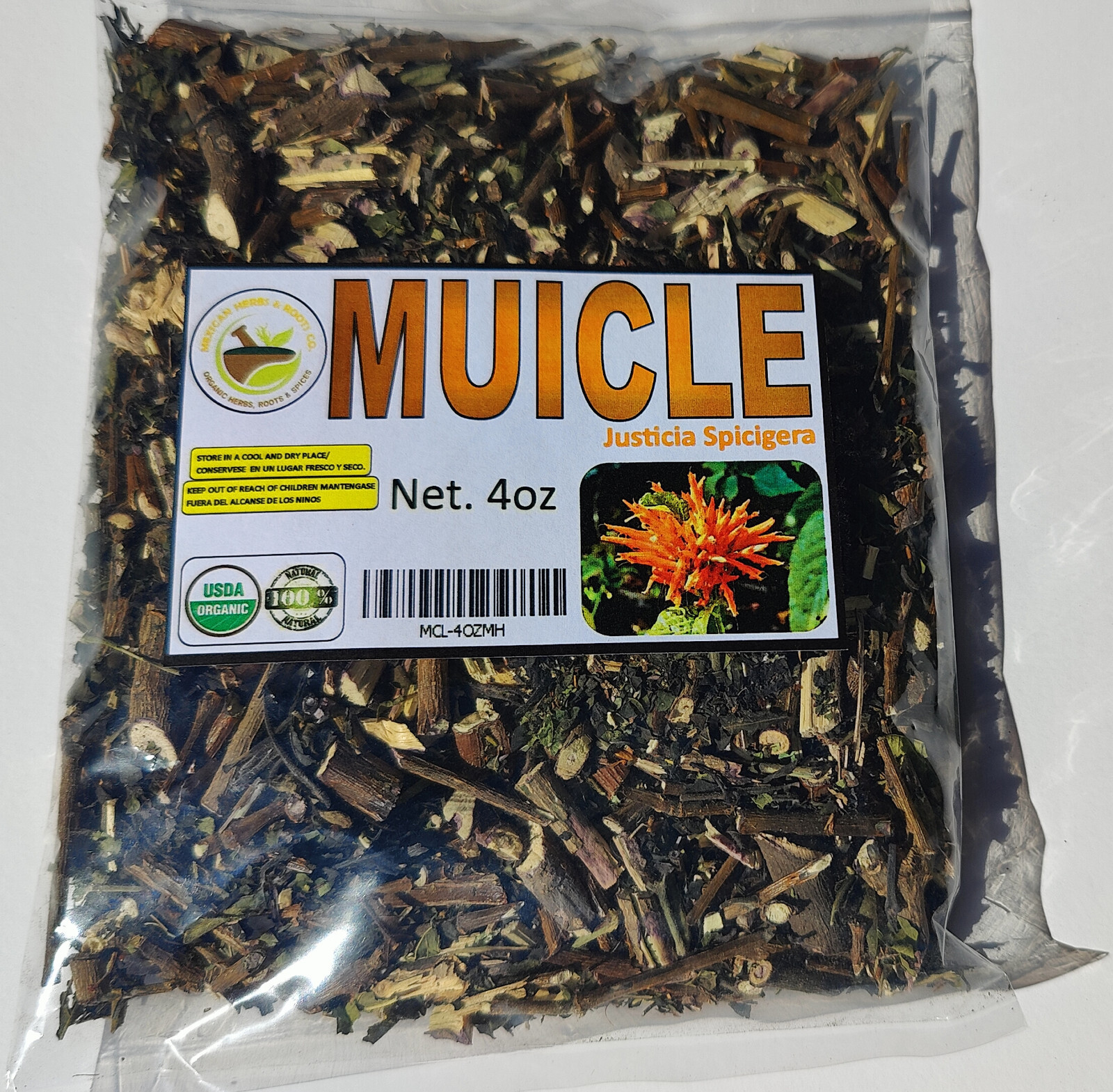 4oz Muicle Muitle Hierba/te Muycle Mexican Honeysuckle 100% organic herbs/tea