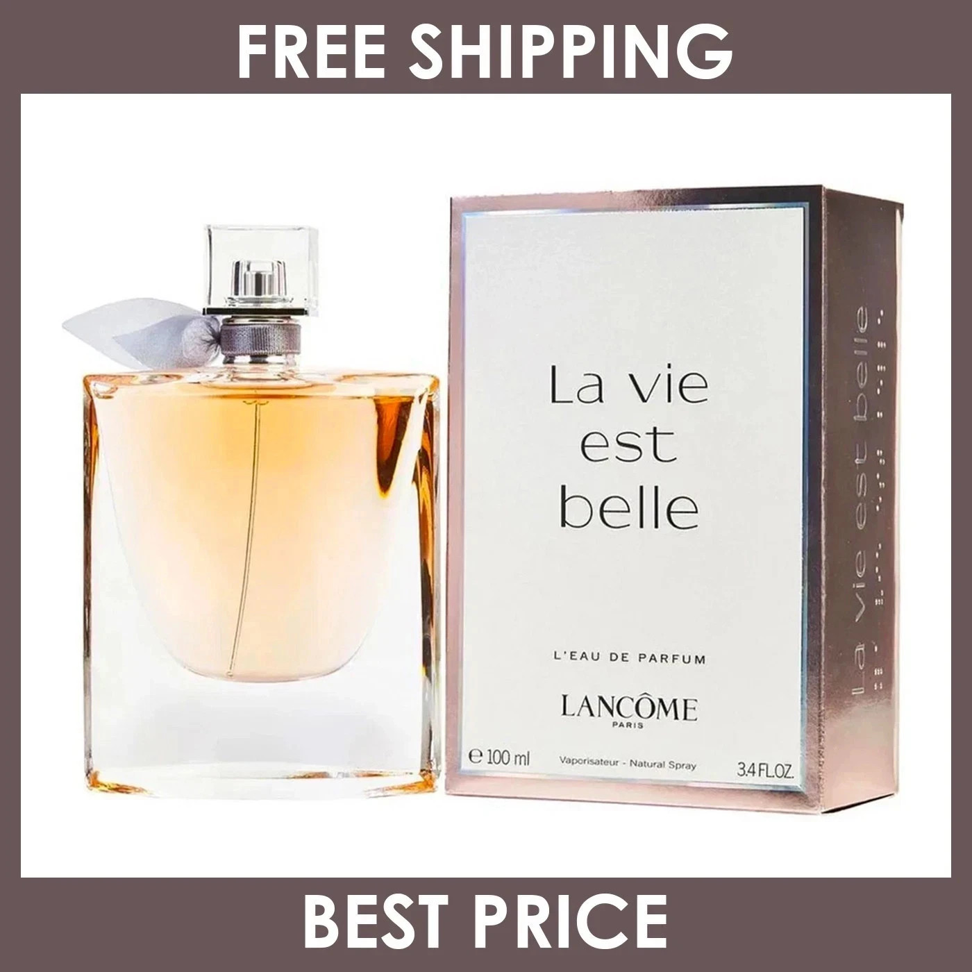 La Vie Est Belle By Lancome 3.4 oz L’Eau De Parfum Spray – NEW & SEALED
