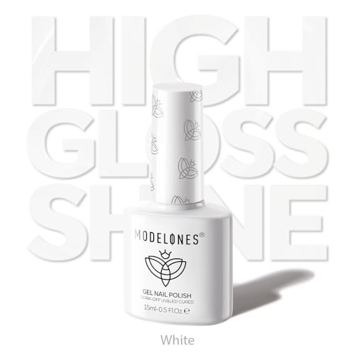 HEMA-Free Gel Nail Polish 15ml, 28+ Days Long Lasting, UV LED Soak Off, White