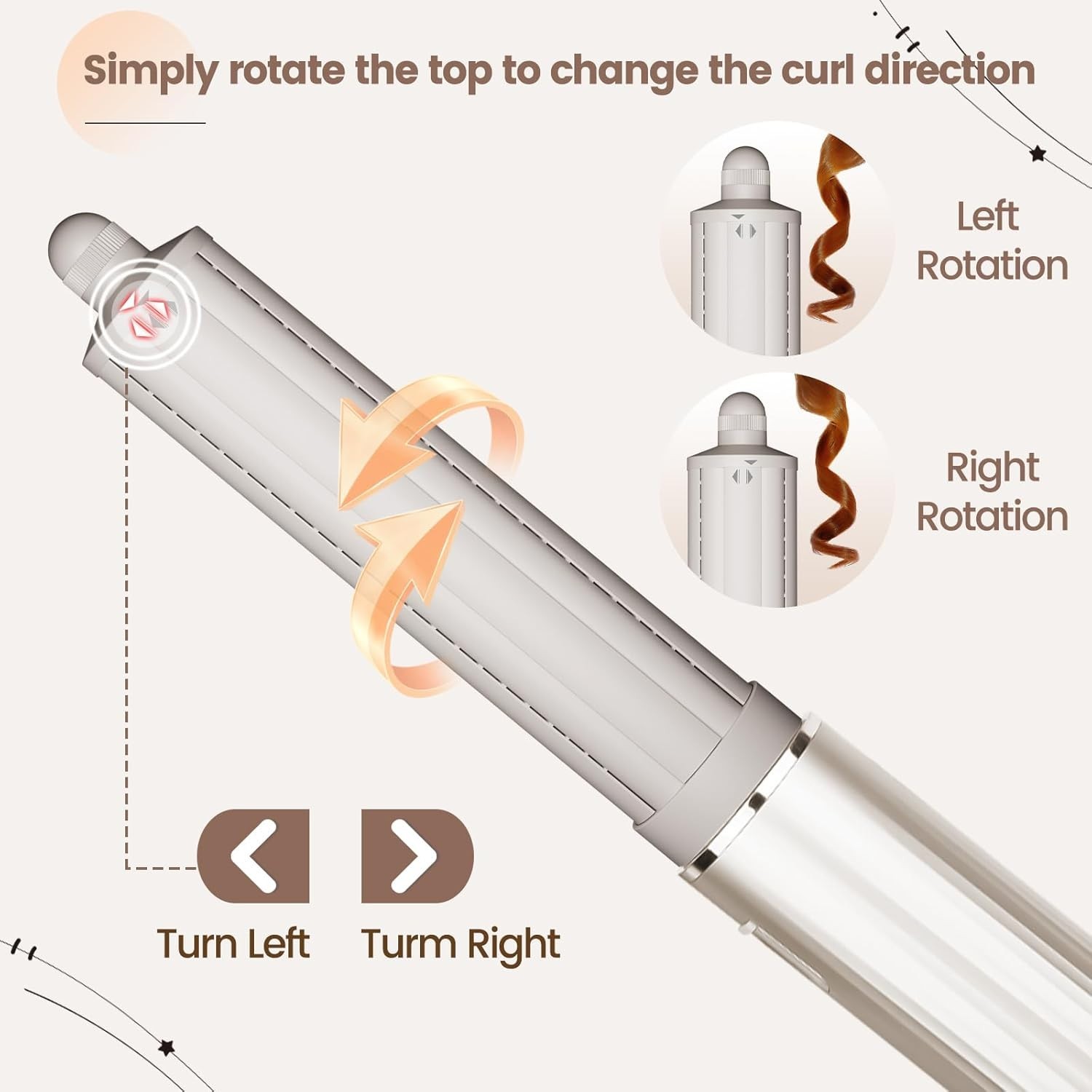 Shark FlexStyle, 1.6in Long Hair Curling Barrel Attachment-NIB