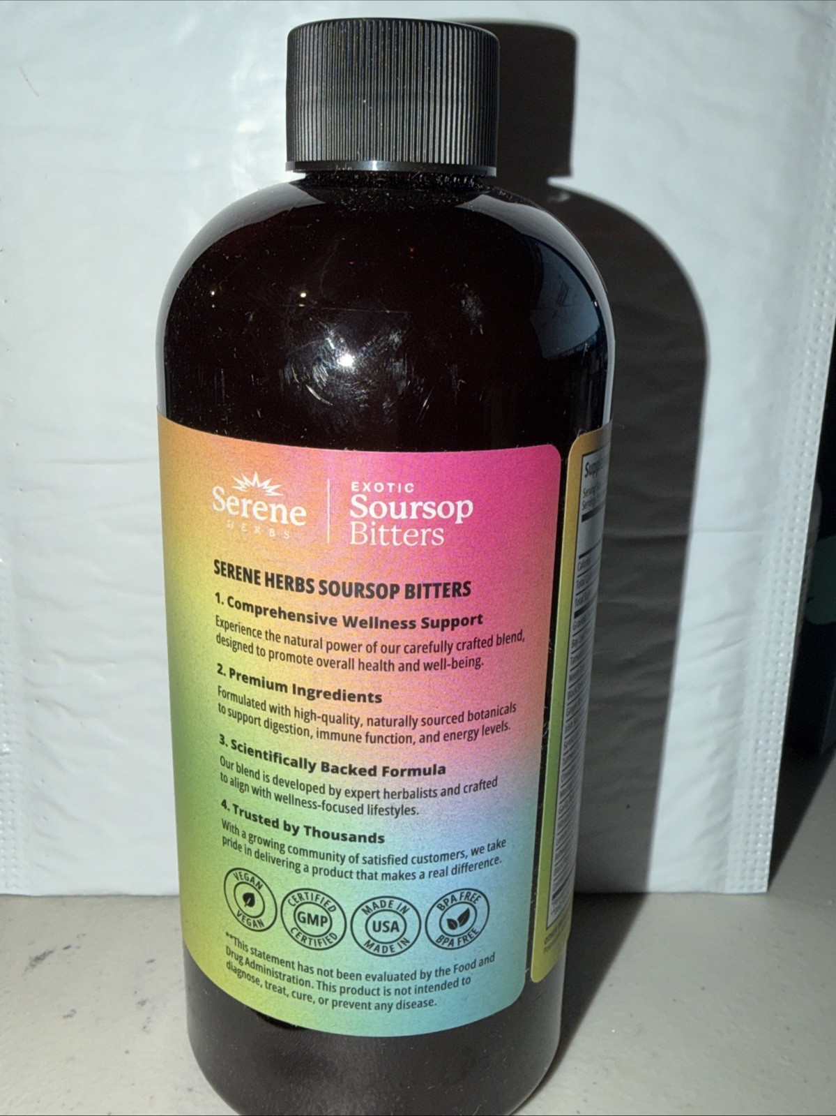 Serene Herbs Exotic Soursop Bitters 16oz Acetogenins w/Antioxidant Exp 6/27