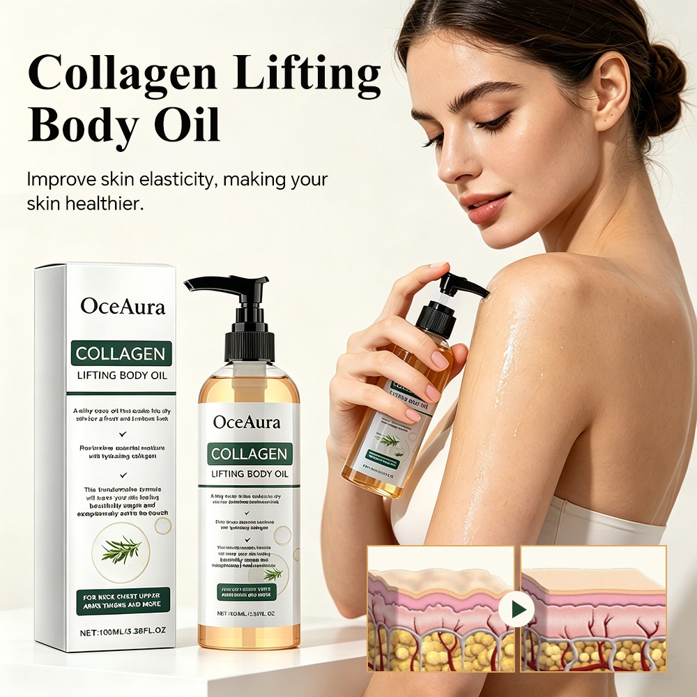 100ml Collagen Lifting Body Oil Firming Anti Aging Wrinkles Scars & Stretch Mark