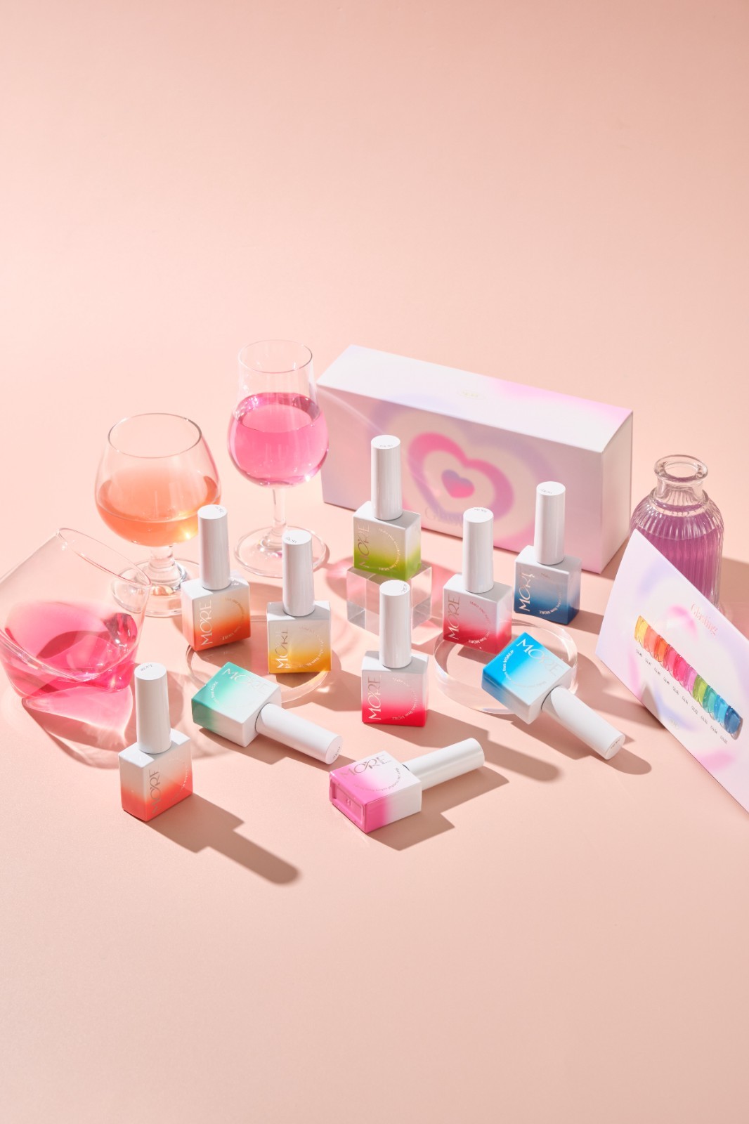 More Gel Glasting Syrup Gel Polish 10 Colors Soak Off Nail Gel K-Beauty
