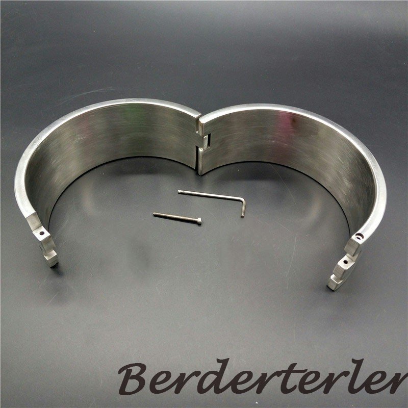 HOT Heavy Duty Height 6cm Stainless Steel Collar Metal Collar Fetish for Couples
