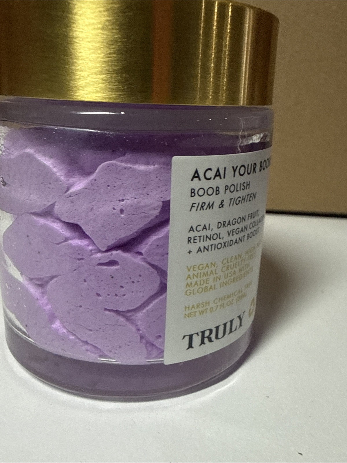 Truly Beauty Acai Your Boobies Lifting Boob Polish Firm and Tighten, 0.7 FL OZ