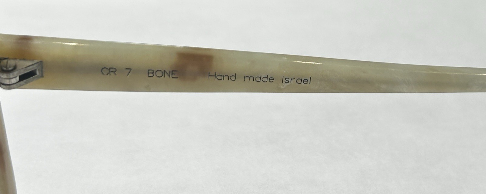 Carolyn Roehm for Classic CR7 Bone Handmade Israel Oversized Eyeglass Frames NEW