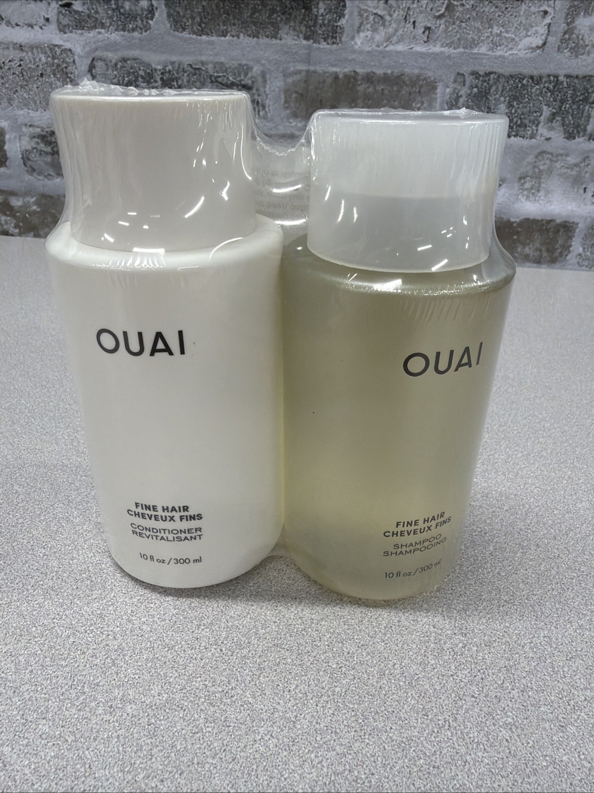 OUAI Fine Hair Shampoo & Conditioner Set 10oz Each – For Fine Hair Volume Care