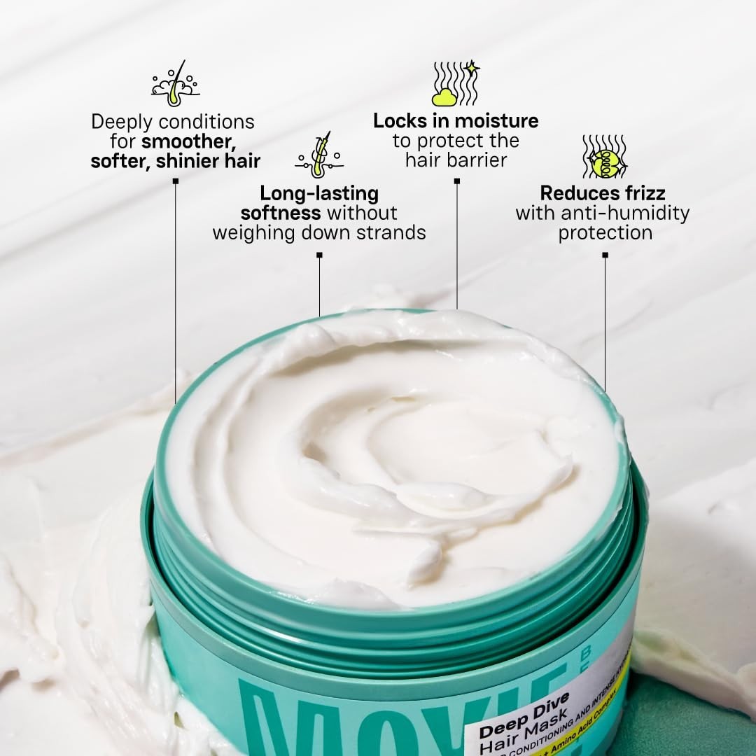 Moxie Beauty Deep Dive Hair Mask Deep Conditioner Hair Mask for Dry 200ml