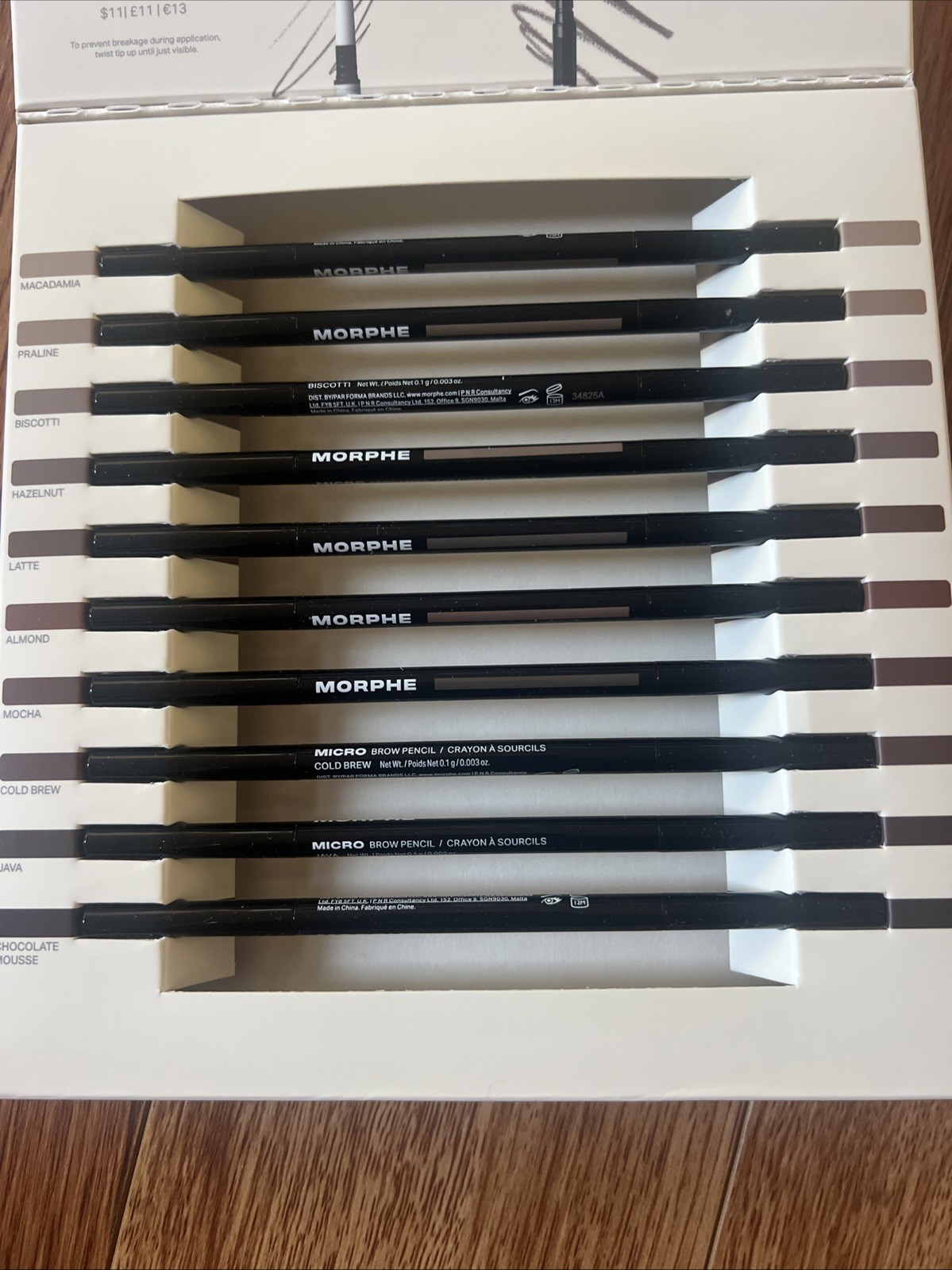 Morphe Complete Brow Pencils Collection -Nano & Micro – Full 16 Shade Range New