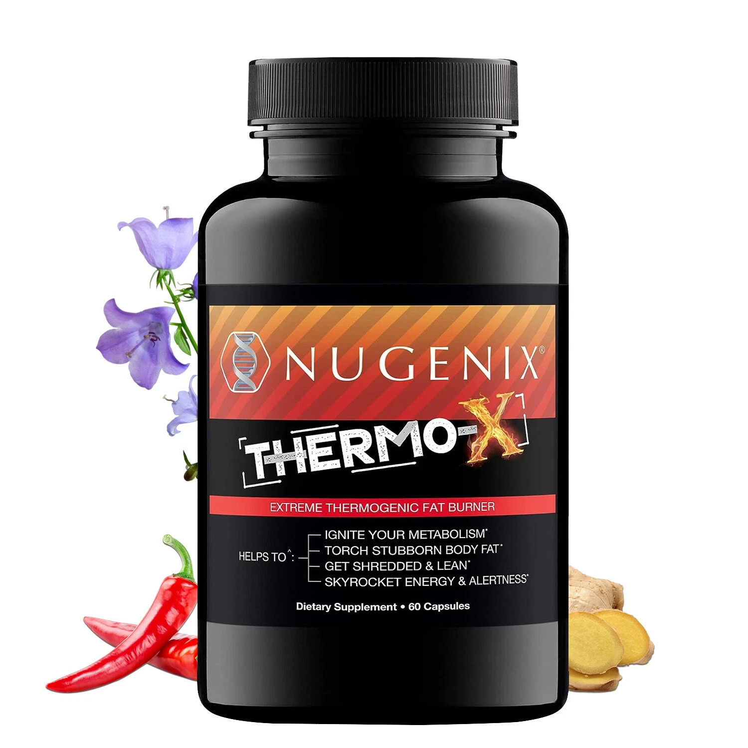 NUGENIX THERMO-X Metabolic Accelerator Men’s Fat Burner Support FS, Pack of 1.