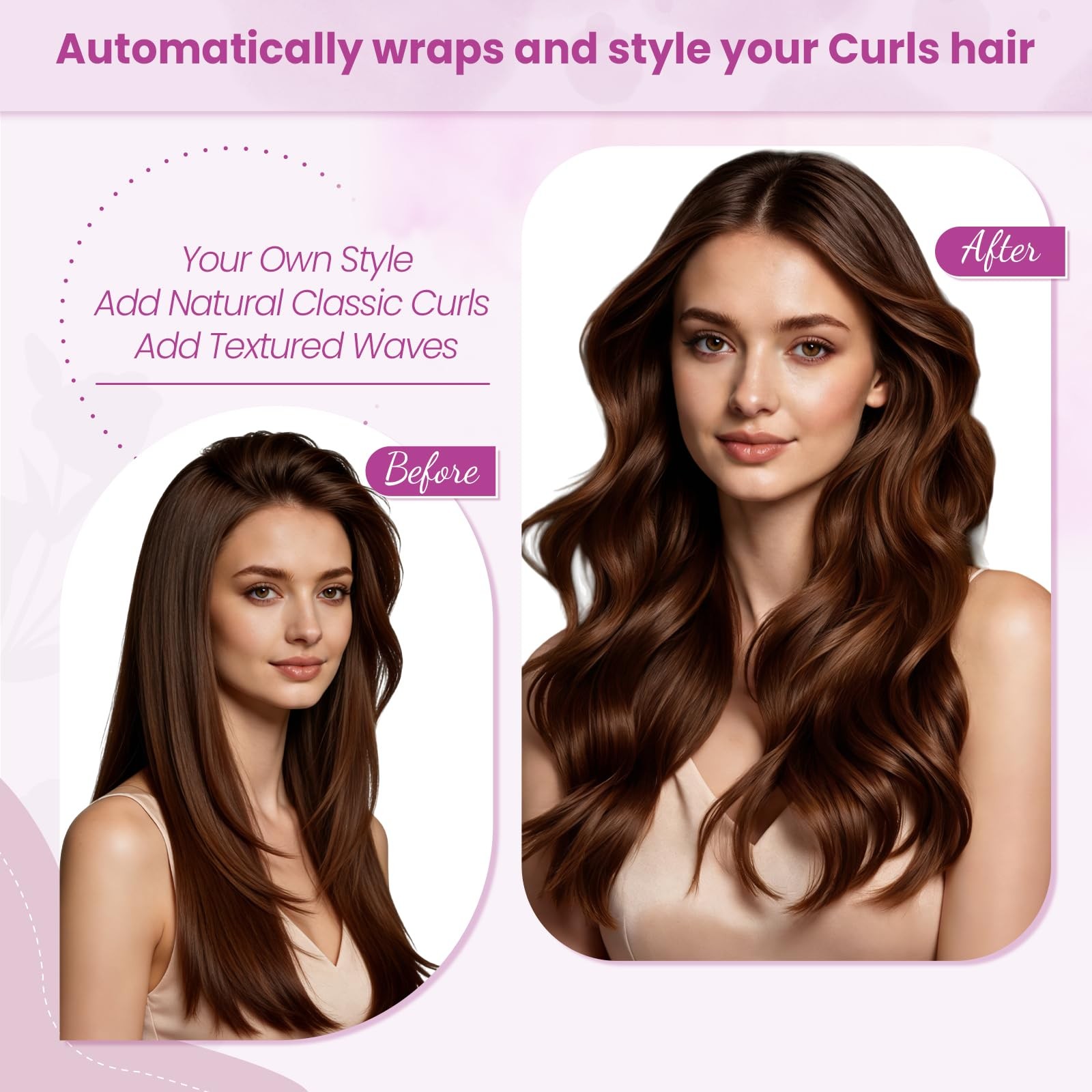PUREGUST 1.6IN Long Hair Barrels Attachment Compatible with Dyson Airwrap HS01 H
