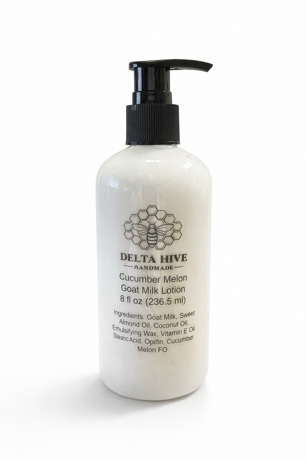 Delta Hive Creamy Moisturizing Goat Milk Lotion – Cucumber Melon Scented 8 oz