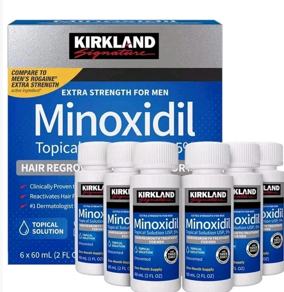 Kirkland Minoxidil 5% Extra Strength Men 6 Month Supply Hair Regrowth