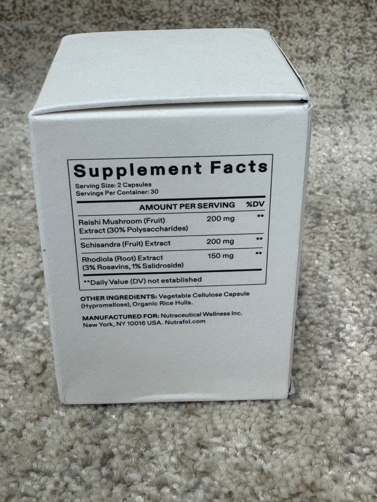 Nutrafol Stress Adaptogen Hair Wellness Booster Supplement 60 Capsules Sealed